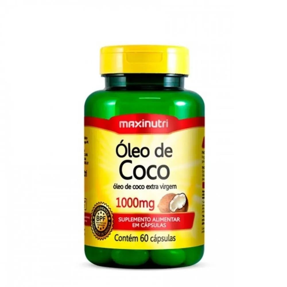 Óleo de Coco Extra Virgem 1000mg Maxinutri