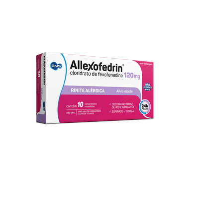 Allexofedrin 120Mg Ems Caixa Com 10 Comprimidos