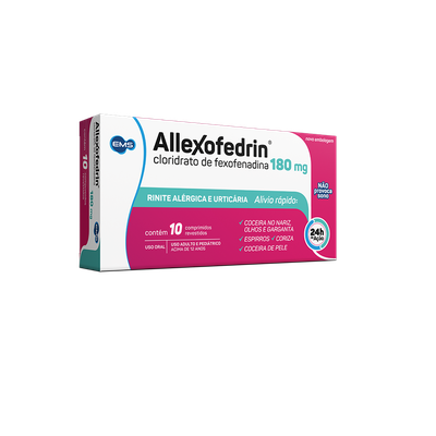 Allexofedrin 180Mg Ems Caixa 10 Comprimidos
