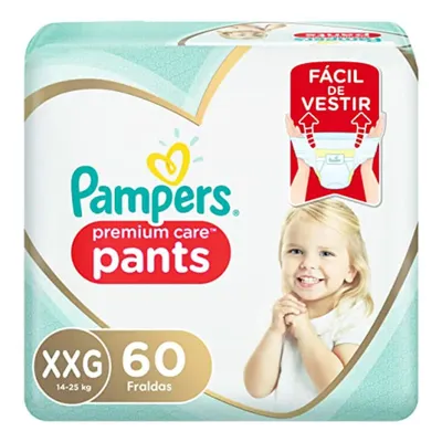 Fralda Pampers Premium Care Pants XXG - 60 Unidades