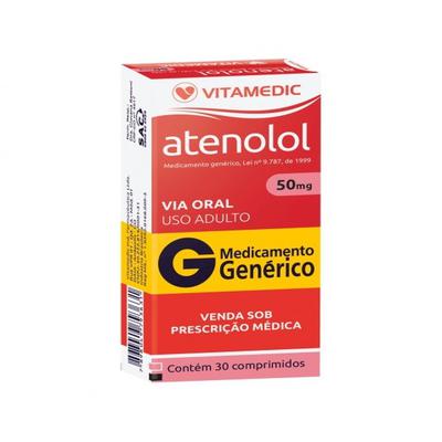 Atenolol 50MG Com 30 Comprimidos