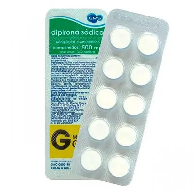 DIPIRONA SODICA 500MG C/10CP(NVQ)