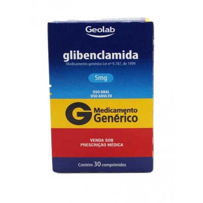 Glibenclamida 5Mg Ems Caixa Com 30 Comprimidos