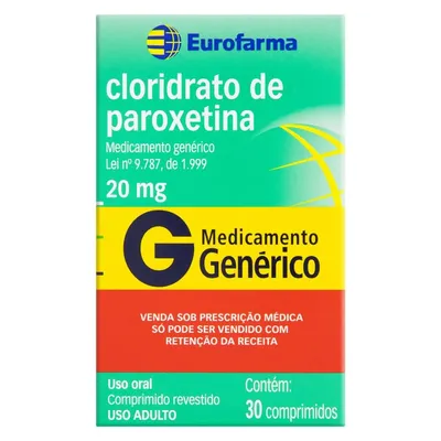 PAROXETINA 20MG 30 COMPRIMIDOS (C1)